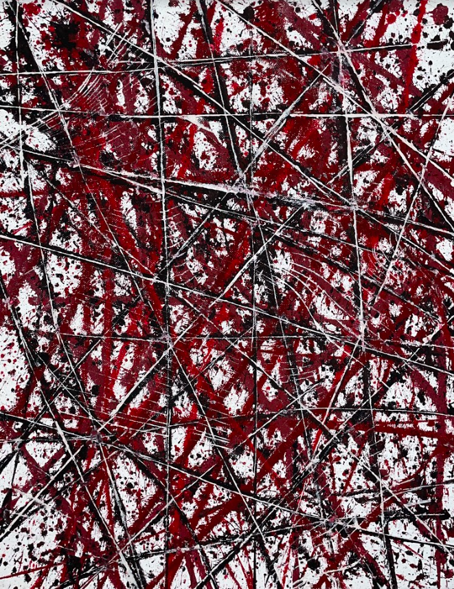 Crimson Web 3 - Original Painting